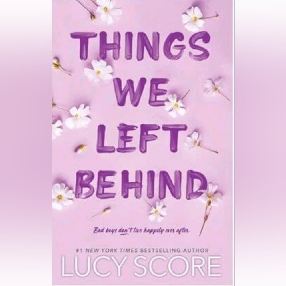 Purple and White Floral Book Cover